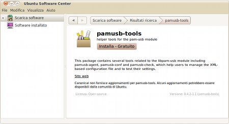 Installazione di pamusb-tools da USC